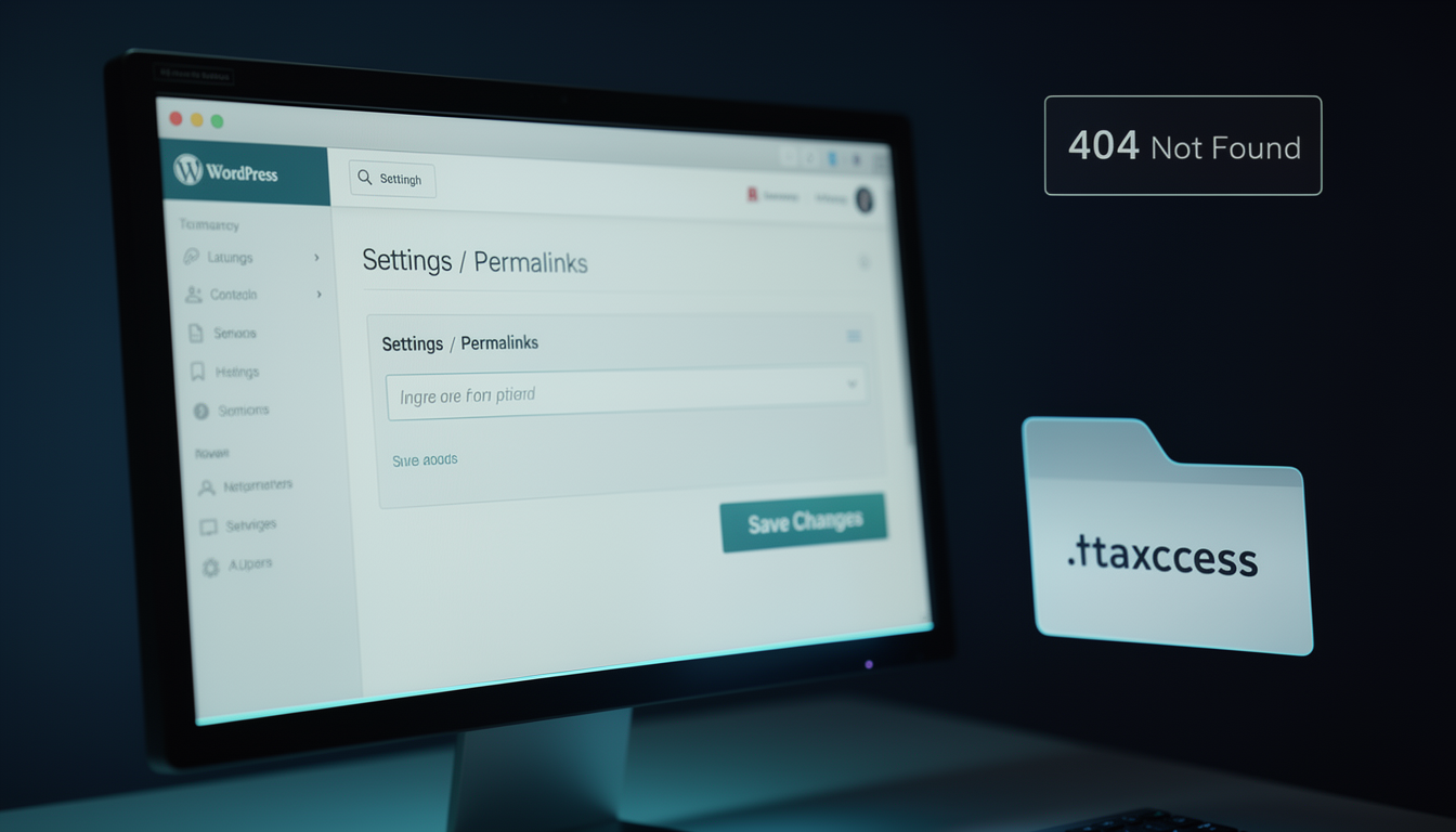 WordPress permalinks screen.