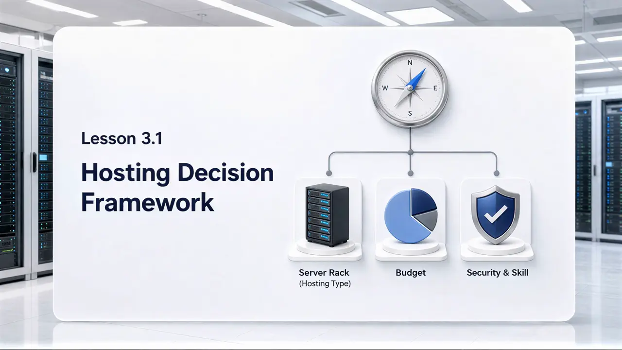 Lesson 3.1 – Hosting Decision Framework